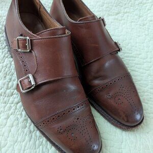 Allen Edmonds St John Double Monk. Chili.  8.5 excellent condition